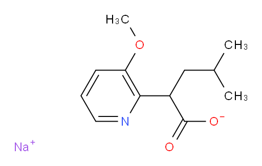 sodium 2-(3-methoxypyridin-2-yl)-4-methylpentanoate