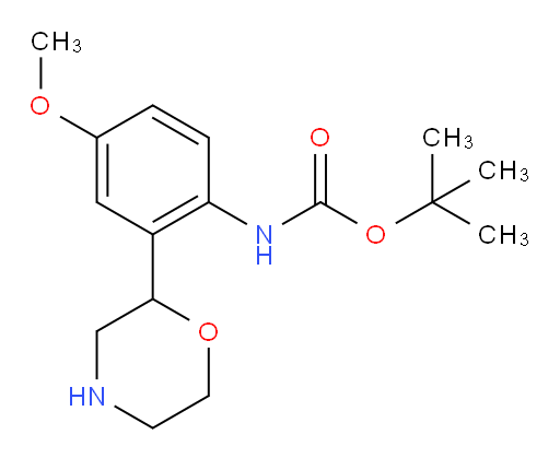 tert-butyl N-[4-methoxy-2-(morpholin-2-yl)phenyl]carbamate
