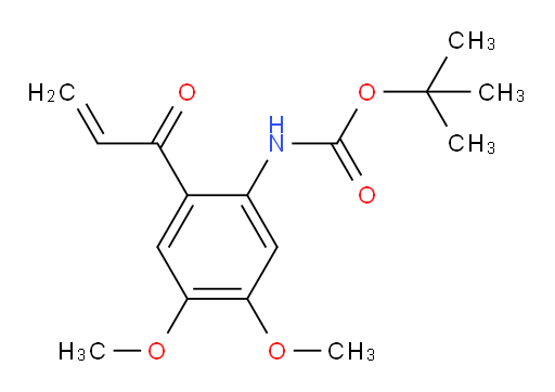 tert-butyl N-[4,5-dimethoxy-2-(prop-2-enoyl)phenyl]carbamate