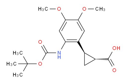 rac-(1R,2R)-2-(2-{[(tert-butoxy)carbonyl]amino}-4,5-dimethoxyphenyl)cyclopropane-1-carboxylic acid