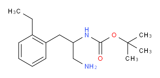 tert-butyl N-[1-amino-3-(2-ethylphenyl)propan-2-yl]carbamate