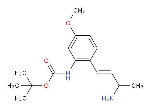 tert-butyl N-[2-(3-aminobut-1-en-1-yl)-5-methoxyphenyl]carbamate