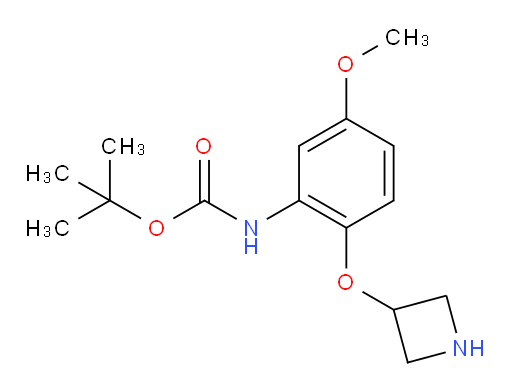 tert-butyl N-[2-(azetidin-3-yloxy)-5-methoxyphenyl]carbamate