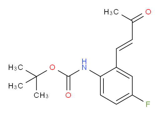 tert-butyl N-[4-fluoro-2-(3-oxobut-1-en-1-yl)phenyl]carbamate