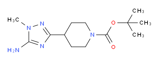 tert-butyl 4-(5-amino-1-methyl-1H-1,2,4-triazol-3-yl)piperidine-1-carboxylate