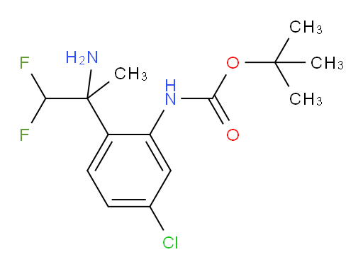 tert-butyl N-[2-(2-amino-1,1-difluoropropan-2-yl)-5-chlorophenyl]carbamate