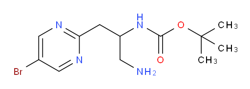 tert-butyl N-[1-amino-3-(5-bromopyrimidin-2-yl)propan-2-yl]carbamate