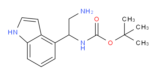 tert-butyl N-[2-amino-1-(1H-indol-4-yl)ethyl]carbamate