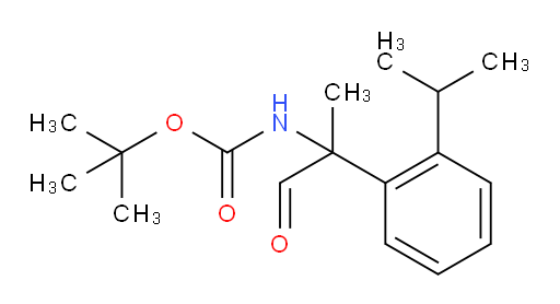 tert-butyl N-{1-oxo-2-[2-(propan-2-yl)phenyl]propan-2-yl}carbamate