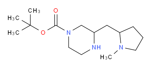 tert-butyl 3-[(1-methylpyrrolidin-2-yl)methyl]piperazine-1-carboxylate