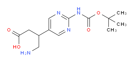 4-amino-3-(2-{[(tert-butoxy)carbonyl]amino}pyrimidin-5-yl)butanoic acid