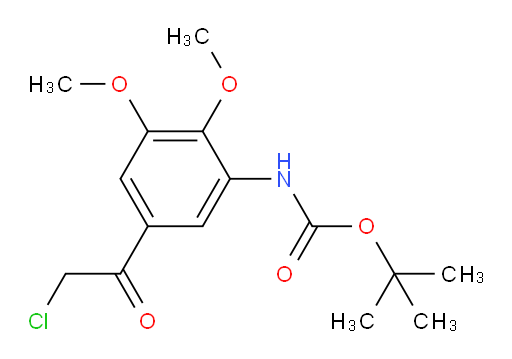 tert-butyl N-[5-(2-chloroacetyl)-2,3-dimethoxyphenyl]carbamate