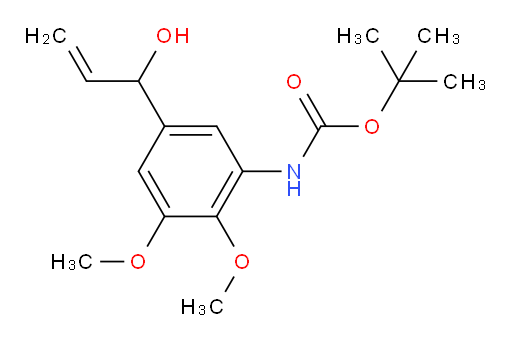 tert-butyl N-[5-(1-hydroxyprop-2-en-1-yl)-2,3-dimethoxyphenyl]carbamate