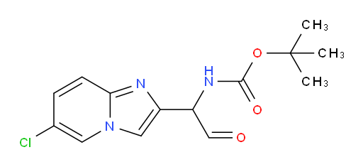 tert-butyl N-(1-{6-chloroimidazo[1,2-a]pyridin-2-yl}-2-oxoethyl)carbamate