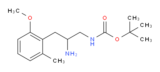 tert-butyl N-[2-amino-3-(2-methoxy-6-methylphenyl)propyl]carbamate