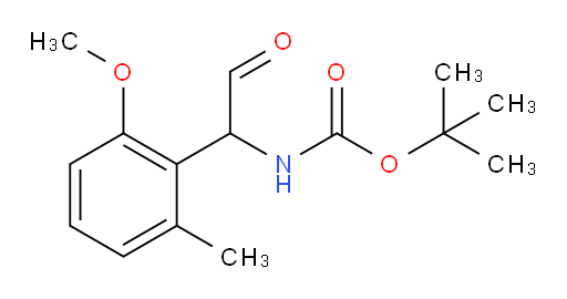 tert-butyl N-[1-(2-methoxy-6-methylphenyl)-2-oxoethyl]carbamate