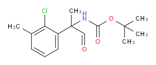 tert-butyl N-[2-(2-chloro-3-methylphenyl)-1-oxopropan-2-yl]carbamate