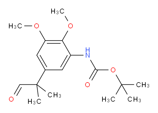 tert-butyl N-[2,3-dimethoxy-5-(2-methyl-1-oxopropan-2-yl)phenyl]carbamate