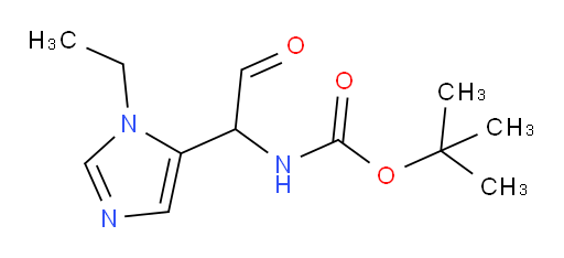 tert-butyl N-[1-(1-ethyl-1H-imidazol-5-yl)-2-oxoethyl]carbamate