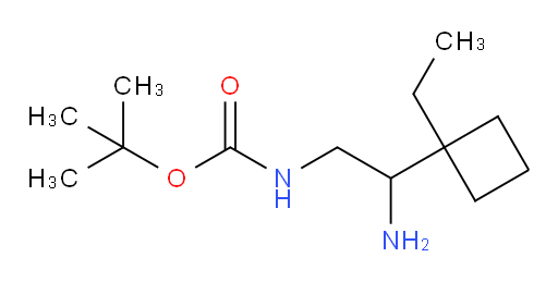 tert-butyl N-[2-amino-2-(1-ethylcyclobutyl)ethyl]carbamate