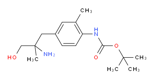 tert-butyl N-[4-(2-amino-3-hydroxy-2-methylpropyl)-2-methylphenyl]carbamate