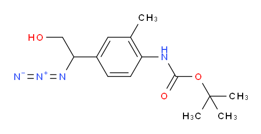 tert-butyl N-[4-(1-azido-2-hydroxyethyl)-2-methylphenyl]carbamate