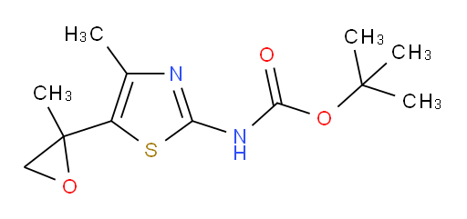 tert-butyl N-[4-methyl-5-(2-methyloxiran-2-yl)-1,3-thiazol-2-yl]carbamate