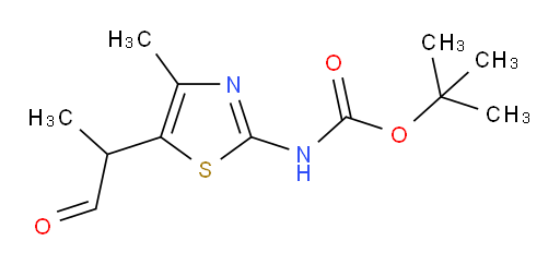 tert-butyl N-[4-methyl-5-(1-oxopropan-2-yl)-1,3-thiazol-2-yl]carbamate