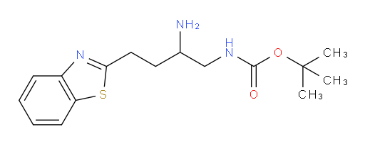 tert-butyl N-[2-amino-4-(1,3-benzothiazol-2-yl)butyl]carbamate
