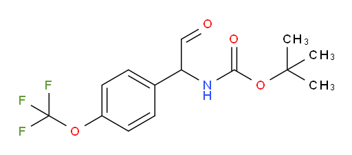 tert-butyl N-{2-oxo-1-[4-(trifluoromethoxy)phenyl]ethyl}carbamate
