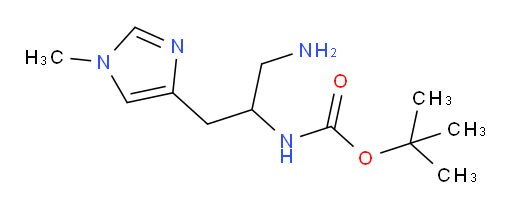 tert-butyl N-[1-amino-3-(1-methyl-1H-imidazol-4-yl)propan-2-yl]carbamate