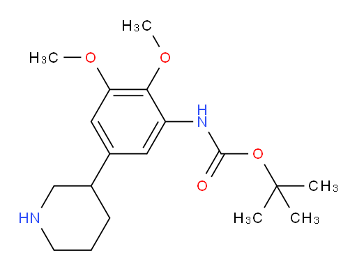 tert-butyl N-[2,3-dimethoxy-5-(piperidin-3-yl)phenyl]carbamate