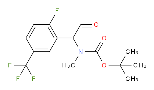 tert-butyl N-{1-[2-fluoro-5-(trifluoromethyl)phenyl]-2-oxoethyl}-N-methylcarbamate