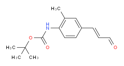 tert-butyl N-[2-methyl-4-(3-oxoprop-1-en-1-yl)phenyl]carbamate