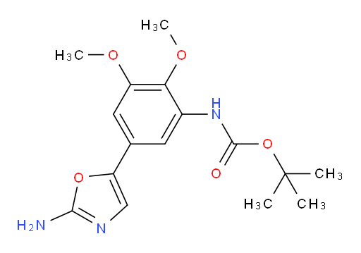 tert-butyl N-[5-(2-amino-1,3-oxazol-5-yl)-2,3-dimethoxyphenyl]carbamate