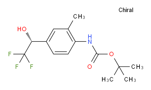tert-butyl N-{2-methyl-4-[(1R)-2,2,2-trifluoro-1-hydroxyethyl]phenyl}carbamate