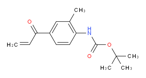 tert-butyl N-[2-methyl-4-(prop-2-enoyl)phenyl]carbamate