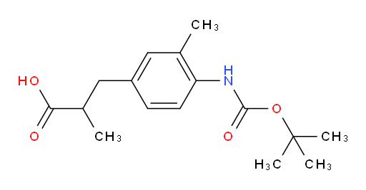 3-(4-{[(tert-butoxy)carbonyl]amino}-3-methylphenyl)-2-methylpropanoic acid