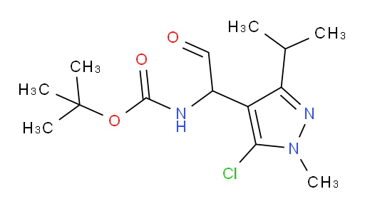 tert-butyl N-{1-[5-chloro-1-methyl-3-(propan-2-yl)-1H-pyrazol-4-yl]-2-oxoethyl}carbamate