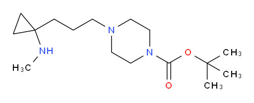 tert-butyl 4-{3-[1-(methylamino)cyclopropyl]propyl}piperazine-1-carboxylate