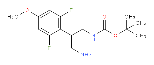 tert-butyl N-[3-amino-2-(2,6-difluoro-4-methoxyphenyl)propyl]carbamate