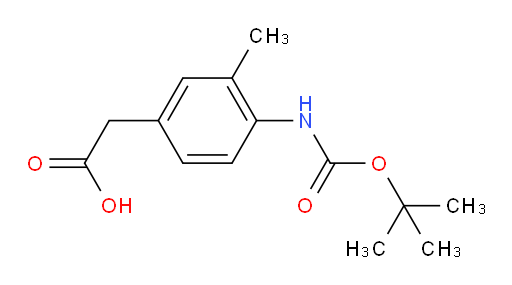 2-(4-{[(tert-butoxy)carbonyl]amino}-3-methylphenyl)acetic acid