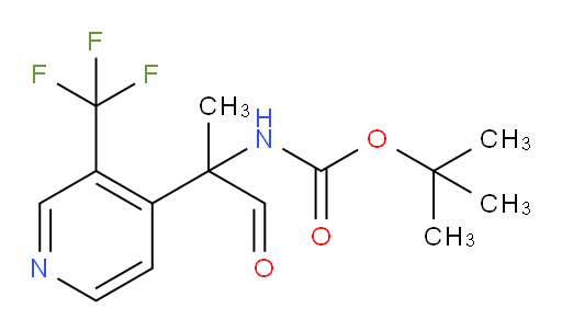 tert-butyl N-{1-oxo-2-[3-(trifluoromethyl)pyridin-4-yl]propan-2-yl}carbamate