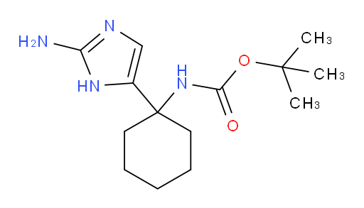 tert-butyl N-[1-(2-amino-1H-imidazol-5-yl)cyclohexyl]carbamate