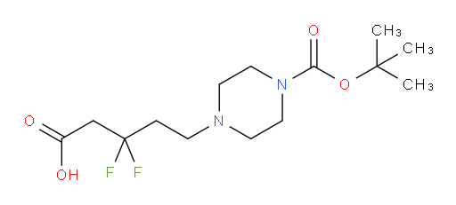 5-{4-[(tert-butoxy)carbonyl]piperazin-1-yl}-3,3-difluoropentanoic acid