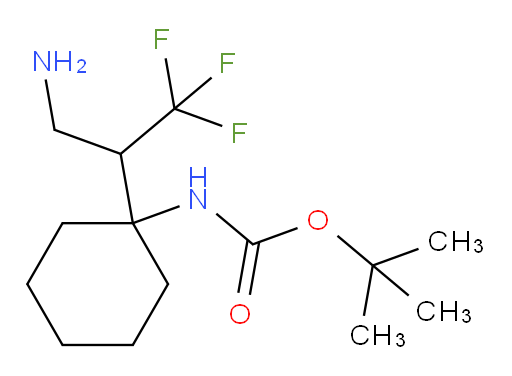 tert-butyl N-[1-(3-amino-1,1,1-trifluoropropan-2-yl)cyclohexyl]carbamate