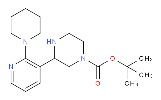 tert-butyl 3-[2-(piperidin-1-yl)pyridin-3-yl]piperazine-1-carboxylate