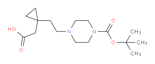 2-[1-(2-{4-[(tert-butoxy)carbonyl]piperazin-1-yl}ethyl)cyclopropyl]acetic acid