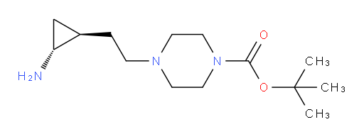 rac-tert-butyl 4-{2-[(1R,2R)-2-aminocyclopropyl]ethyl}piperazine-1-carboxylate