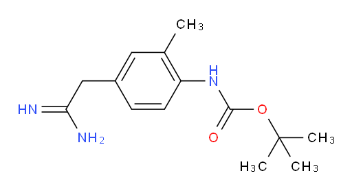 tert-butyl N-[4-(carbamimidoylmethyl)-2-methylphenyl]carbamate